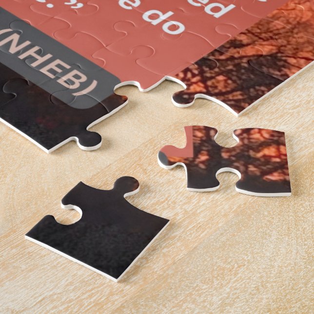 Puzzle Message de foi - Verset biblique - Hébreux 11-1 - (Côté)