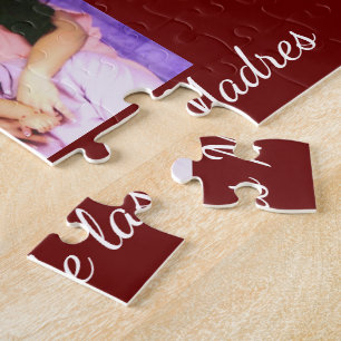 Puzzle Message personnalisé Red and Hearts   Fête des mèr