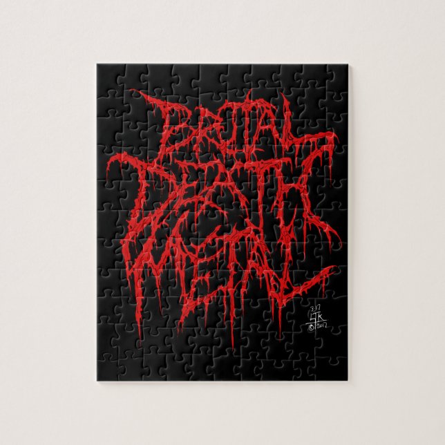 Puzzle Métal brutal de la mort (Vertical)
