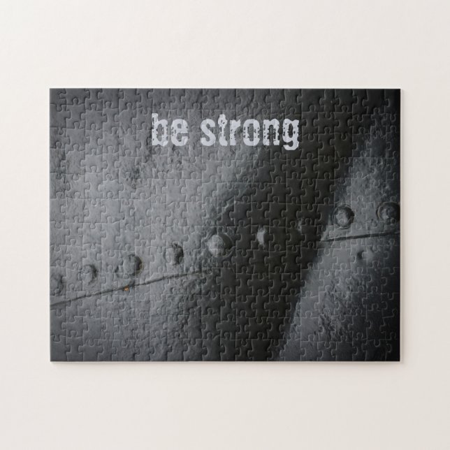 Puzzle Métal noir minimaliste (Horizontal)