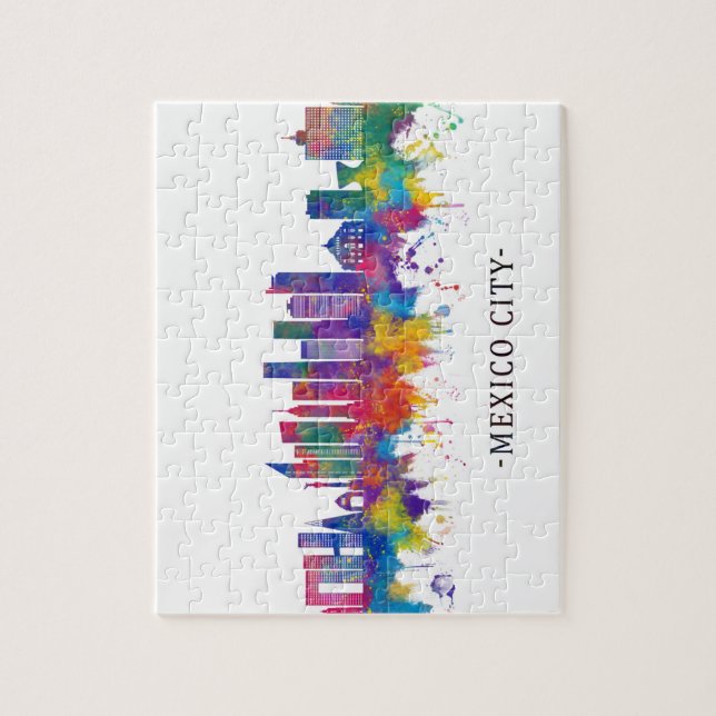 Puzzle Mexico City Mexico Skyline (Vertical)