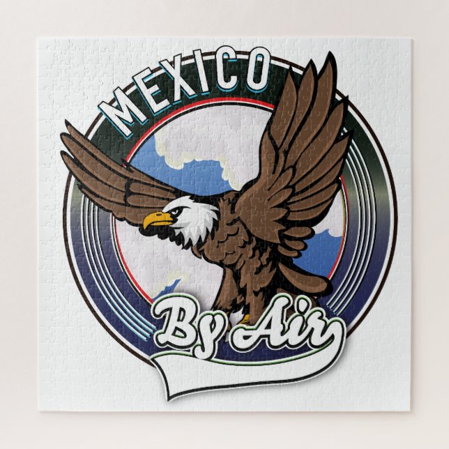 Puzzle Mexique par avion patch. (Vertical)