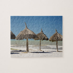 Puzzle Mexique, péninsule du Yucatan, Progreso. Thatch