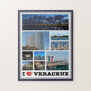 Puzzle Mexique - Veracruz - I Love -