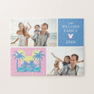 Puzzle Mickey et Minnie   Collage photo de vacances en fa