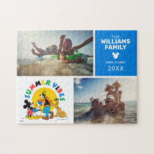 Puzzle Mickey et ses amis   Collage photo de vacances en 