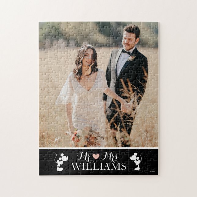 Puzzle Mickey & Minnie M. & Mme Mariage Photo (Vertical)