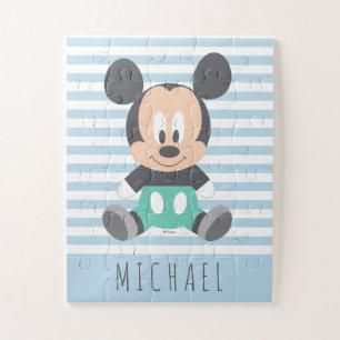 Puzzle Mickey Mouse Bébé Mickey - Ajoutez votre nom