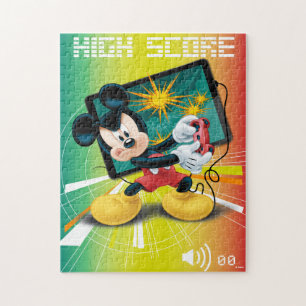 Puzzle Mickey Mouse jeu vidéo score élevé