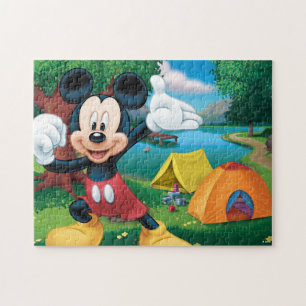 Puzzle Mickey Mouse prêt à camper