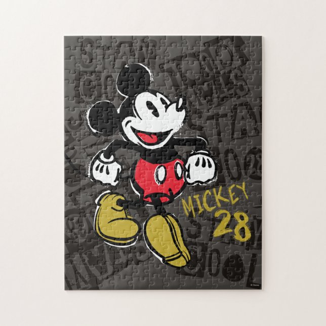Puzzle Mickey Mouse "Restez Cool" Typographie (Vertical)