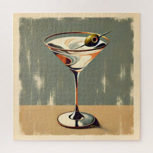 Puzzle Mid Century Modern 1 Peinture de Martini aux olive