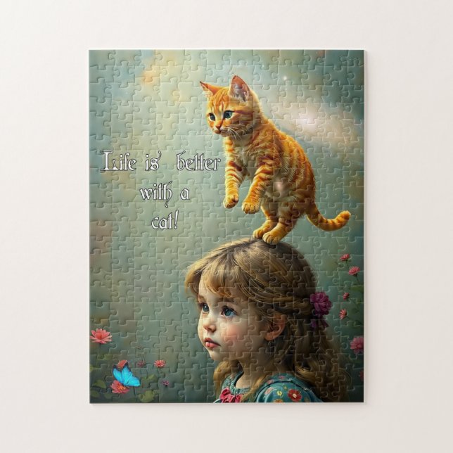 Puzzle Mieux avec un chat (Vertical)