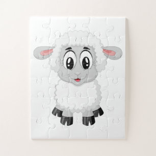 Puzzle Mignon agneau de ferme bébé