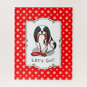 Puzzle Mignon Allons-y ! Chien Japonais (tricolore 1)