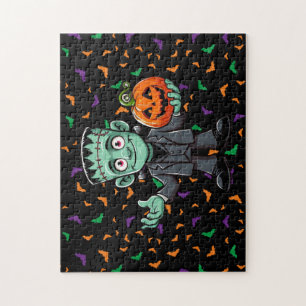 Puzzle Mignon, monstre du dessin animé Frankenstein