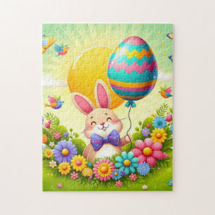Puzzle Mignonne, fantastique et coloré lapin de Pâques