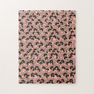 Puzzle Mignonne Français Chien Chien Chien Motif Extrême 