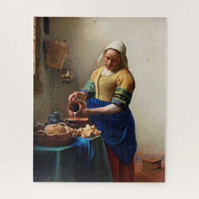 Puzzle Milkmaid Kitchen Maid par Johannes Vermeer (Vertical)