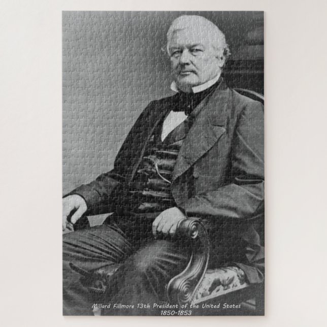 Puzzle Millard Fillmore 13e président d'Amérique. (Vertical)