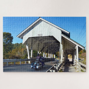 Puzzle Miller's Run Covered Bridge, Lyndon, Vermont
