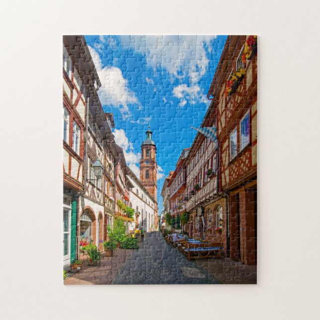 Puzzle Miltenberg Odenwald Bavière Allemagne. (Vertical)