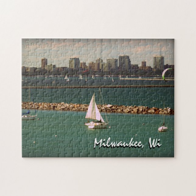 Puzzle Milwaukee, horizon de WI (Horizontal)