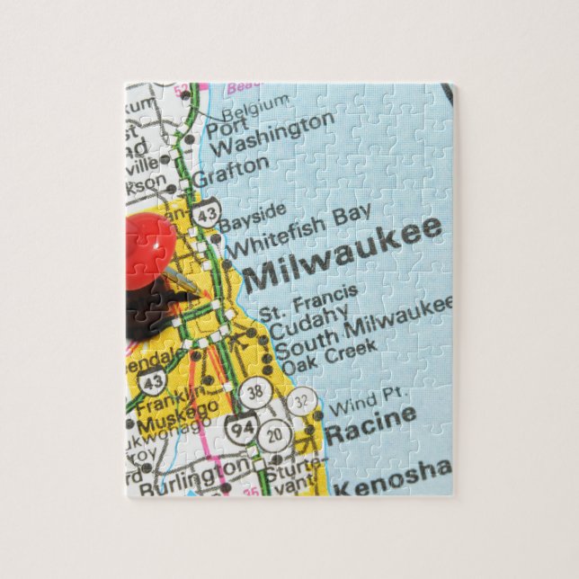 Puzzle Milwaukee, le Wisconsin (Vertical)