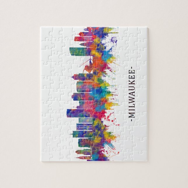 Puzzle Milwaukee Wisconsin Skyline (Vertical)