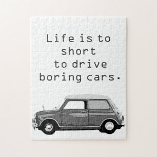 Puzzle Mini Cooper Life is to short