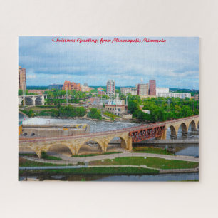 Puzzle Minneapolis Minnesota .voeux de Noël