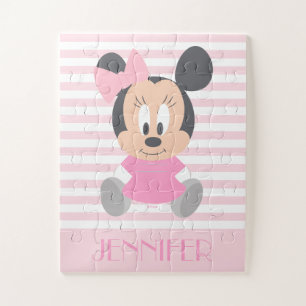Puzzle Minnie Mouse Bébé Minnie - Ajoutez votre nom