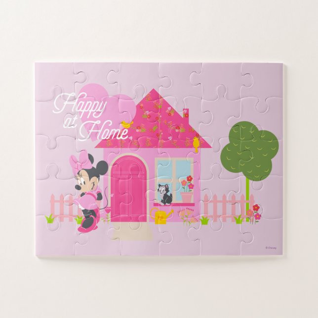 Puzzle Minnie Mouse | Joyeux à la maison (Horizontal)