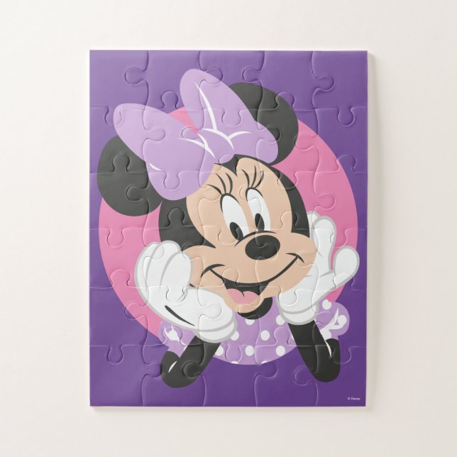 Puzzle Minnie Mouse Points de Violet (Vertical)