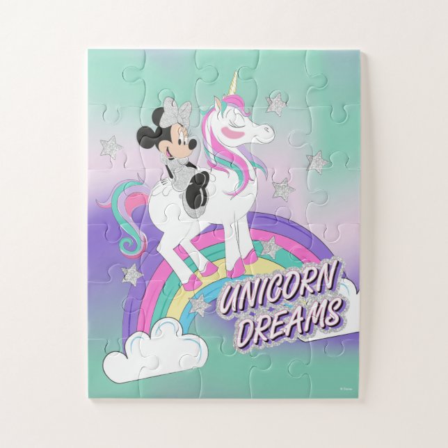 Puzzle Minnie Mouse Unicorn Dreams (Vertical)