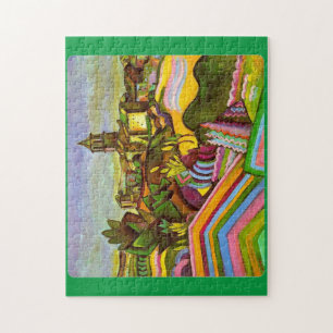 Puzzle Miro, Prades Le Village, Peinture