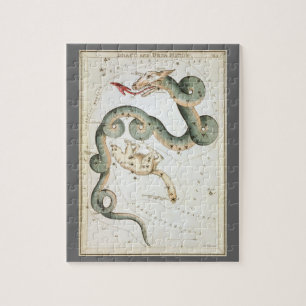 Puzzle Miroir d'Urania, Carte céleste d'astronomie vintag