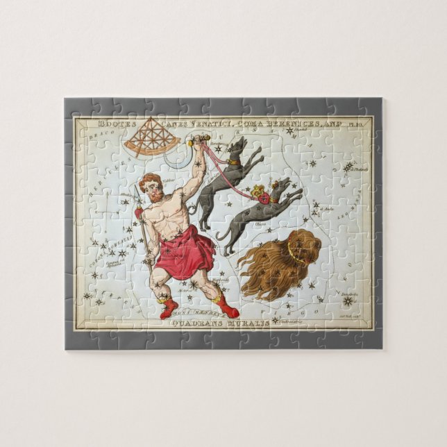 Puzzle Miroir d'Urania, Carte céleste d'astronomie vintag (Horizontal)