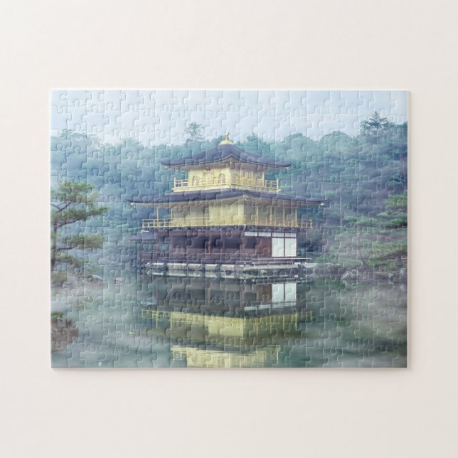 Puzzle Mist on the Golden Pavilion - Kyoto, Japon, Asie (Horizontal)