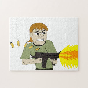 Puzzle mitrailleuse
