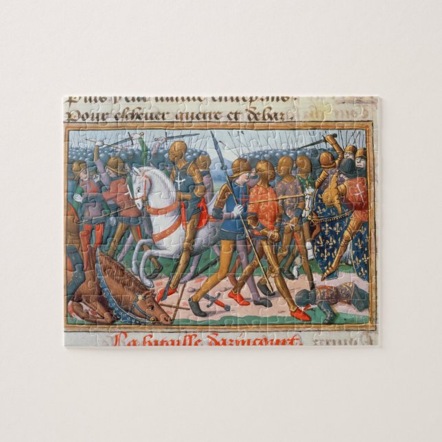 Puzzle Mme Fr 5054 f.11 la bataille d'Agincourt, 1415, (Horizontal)