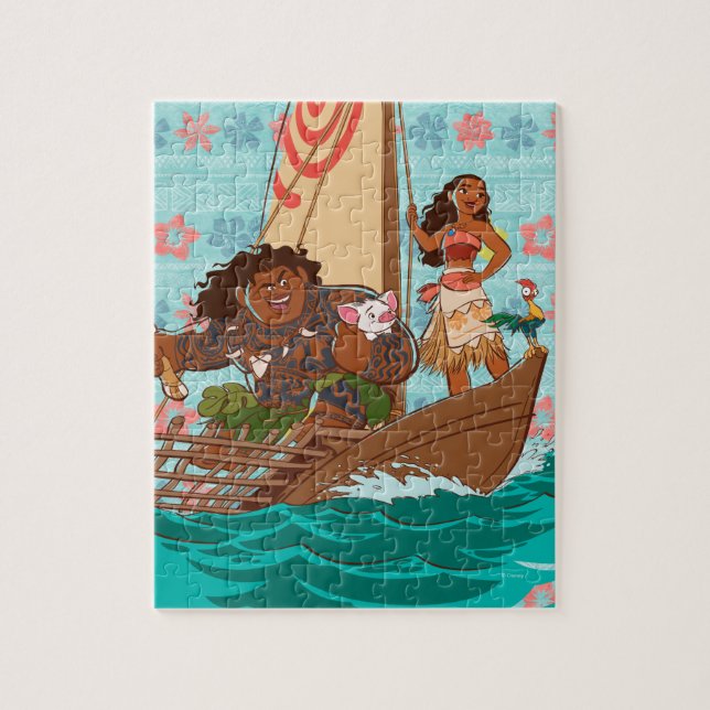 Puzzle Moana | Réglez votre propre parcours (Vertical)