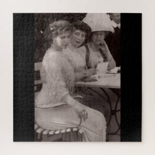 Puzzle Mode de la haute société Photo noir et blanc 1900