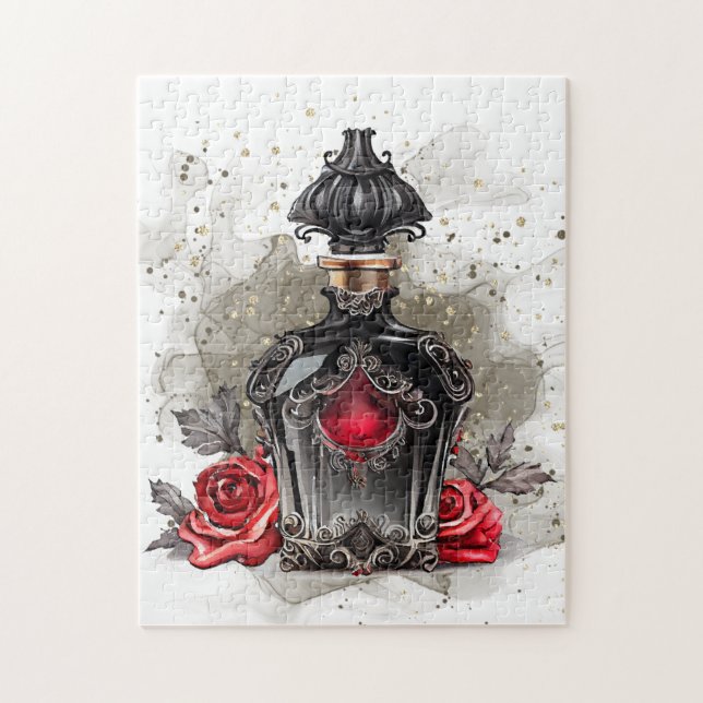 Puzzle Mode gothique Bouteille de parfum victorienne avec (Vertical)