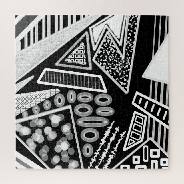 Puzzle Mode piste noir et blanc 2022 Inspiré (Vertical)