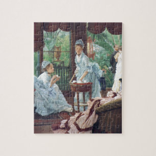 Puzzle Mode victorienne Tissot de thé de partie de