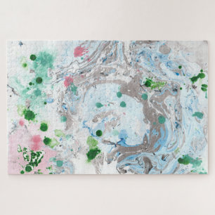Puzzle Modèle blanc rose Abstrait