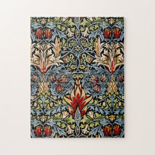 Puzzle Modèle floral de tête de serpent de William Morris