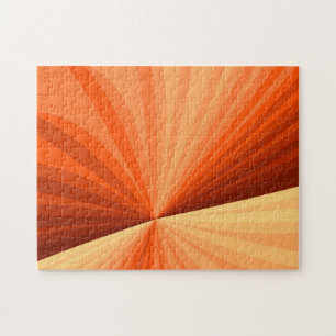 Puzzle Moderne Abstrait Orange Rouge Vanille Graphique Fr