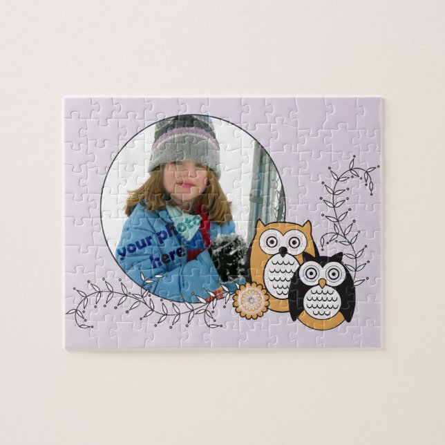 Puzzle moderne de photo de hiboux (Horizontal)